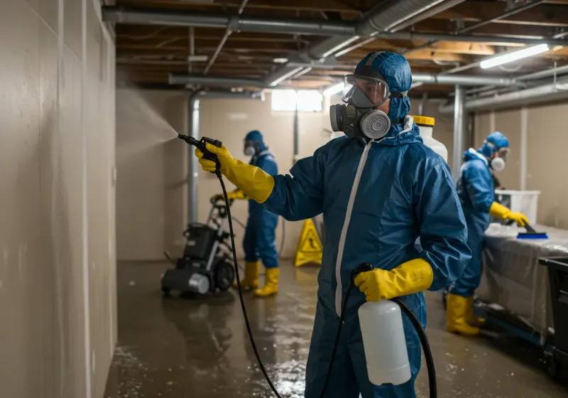 Basement Sanitization and Antimicrobial Treatment process in Tonkawa, OK